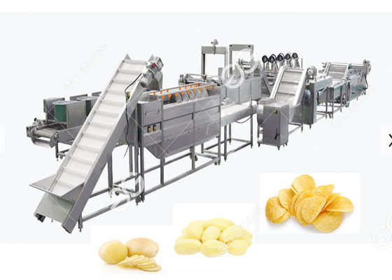 China Microplaquetas de batata automáticas industriais que fazem a máquina o aquecimento bonde com de alta capacidade 200kg/H fornecedor